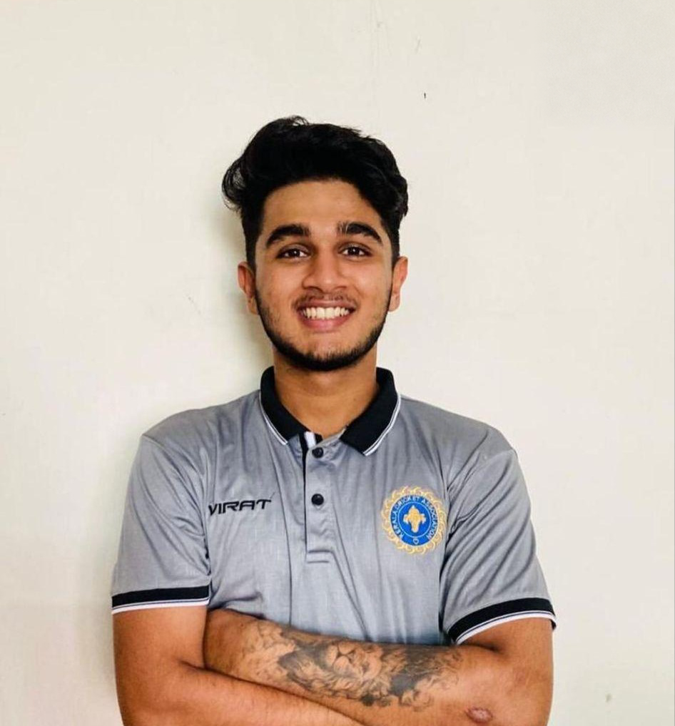 Rohan Nair — U-23 Kerala State Cricketer · CSK Net Bowler