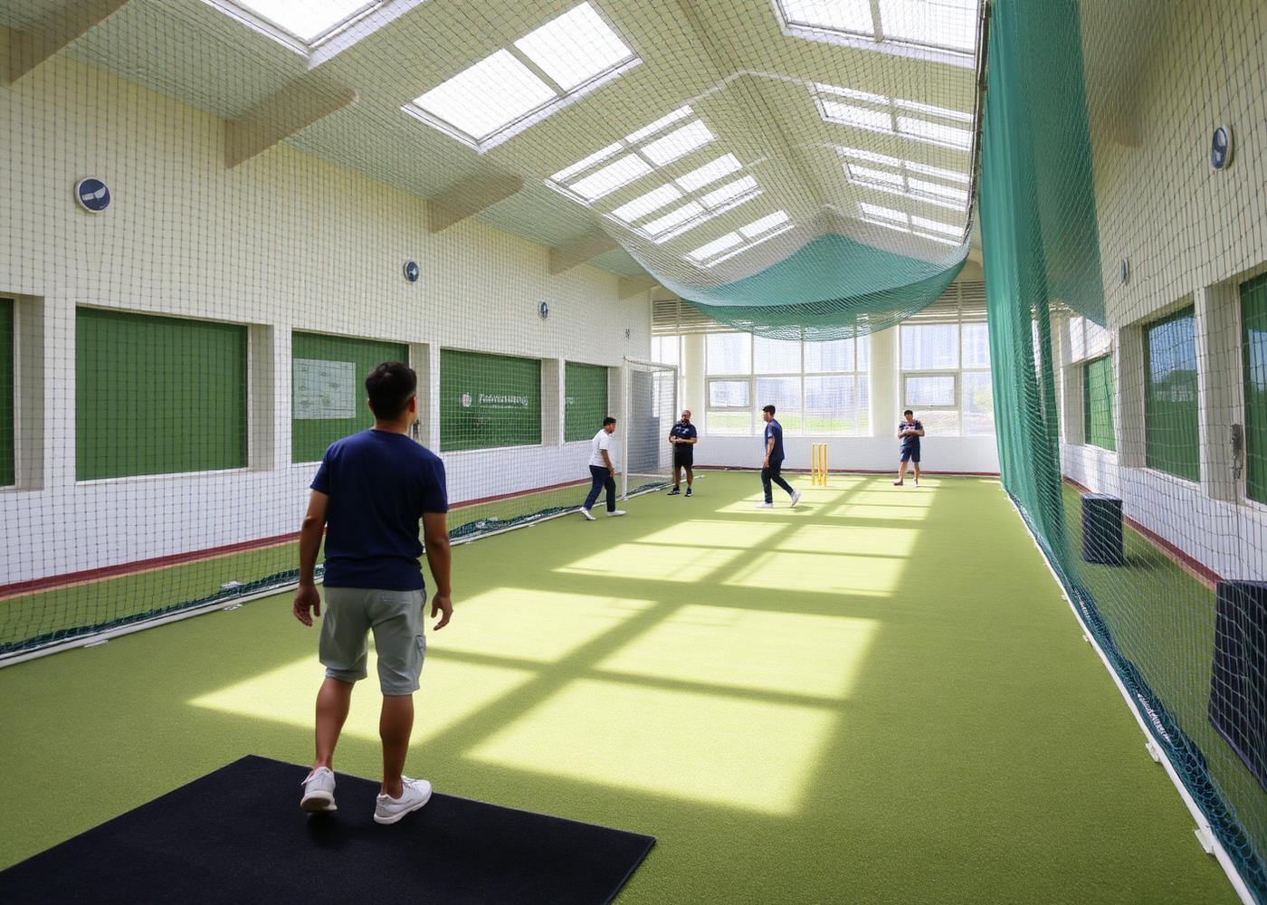 Indoor cricket nets at KYCA